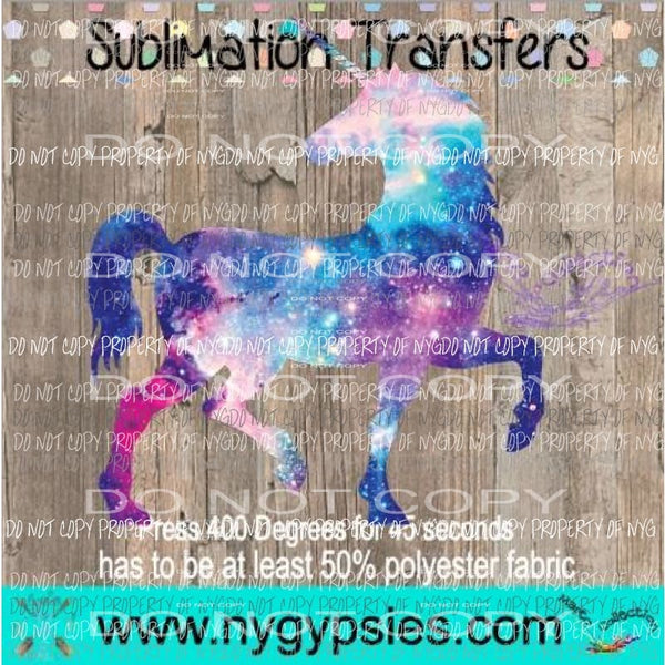 Unicorn 5 sublimation transfer Heat Transfer