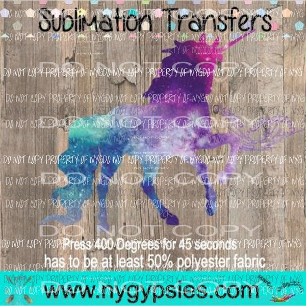 Unicorn 6 sublimation transfer Heat Transfer