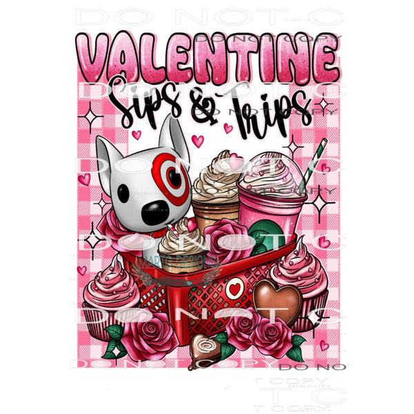 Valentines Sips And Tips #9283 Sublimation transfers - Heat