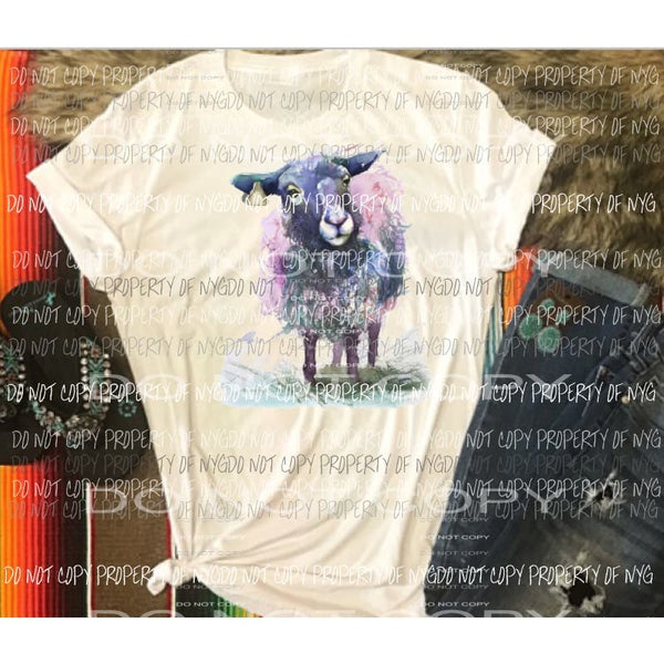 Watercolor sheep Sublimation transfers Heat Transfer