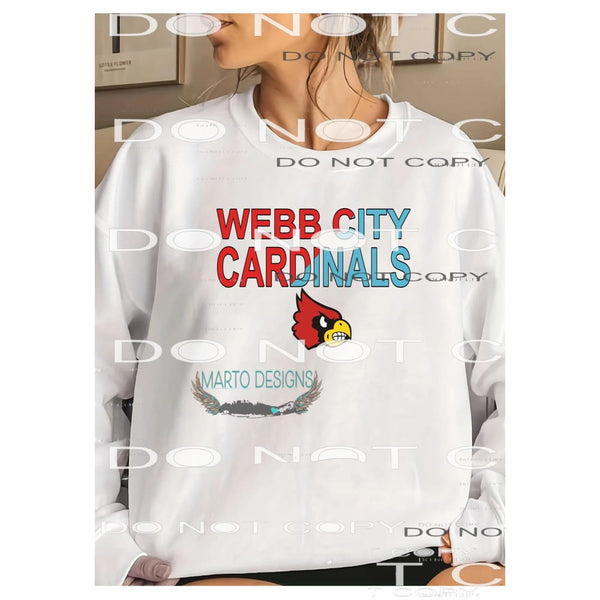 webb city cardinals # 9949 Sublimation transfers - Heat