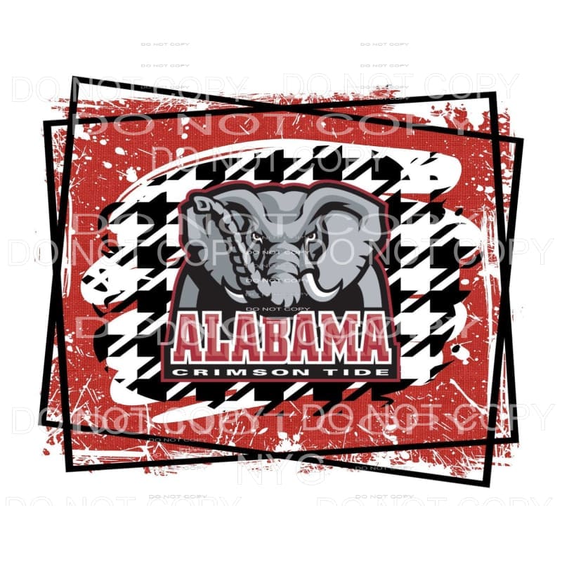 Alabama Crimson Tide Elephant Football Mascot martodesigns