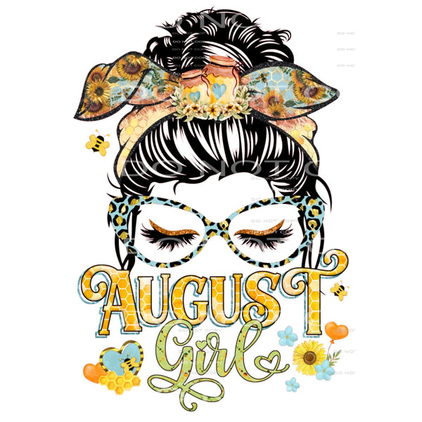 August girl #6154 Sublimation transfers - Heat Transfer