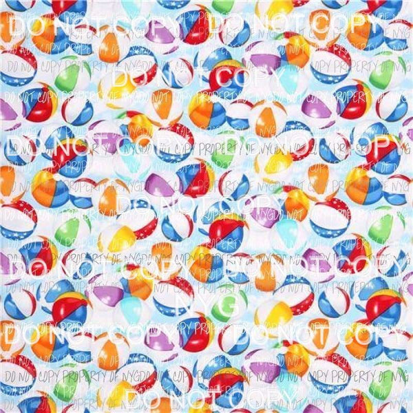 Beach Ball Summer Sheet Sublimation transfers 13 x 9 inches Heat Transfer