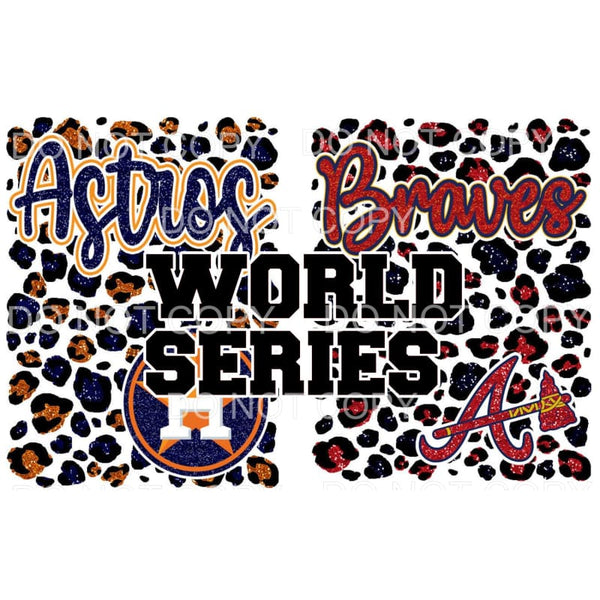 Brave world series Astros # 3041 Sublimation transfers - 