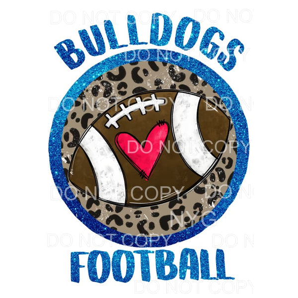 Bulldogs Football # 2 all colors in dropdown menu you choose