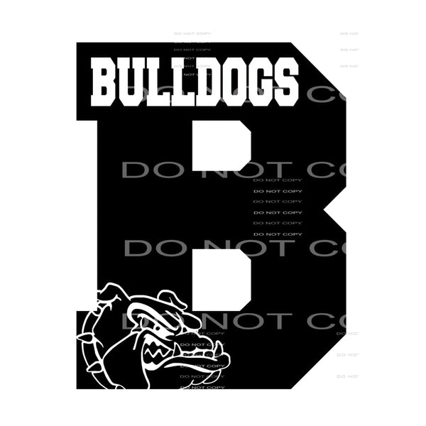 Bulldogs Letter B Sublimation transfers - Heat Transfer