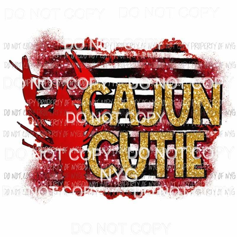 martodesigns - Cajun Cutie crawfish red black Louisiana