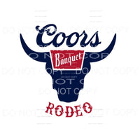 Coors Rodeo Banquet Logo #1 Sublimation transfers - Heat 