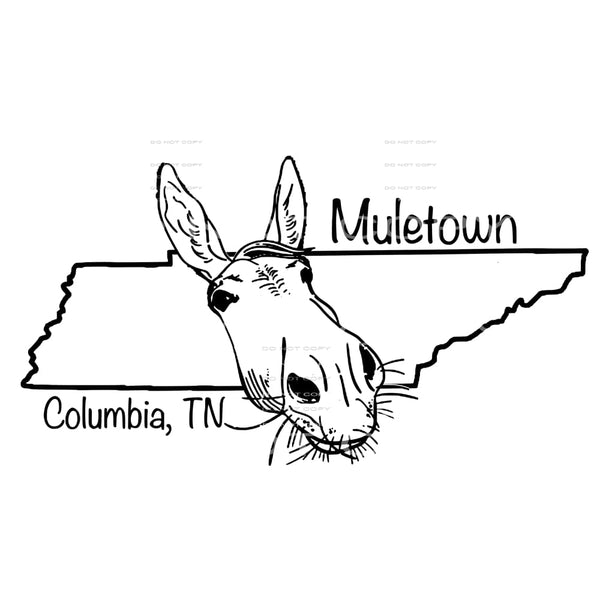 custom muletown tennessee # 8120 Sublimation transfers -