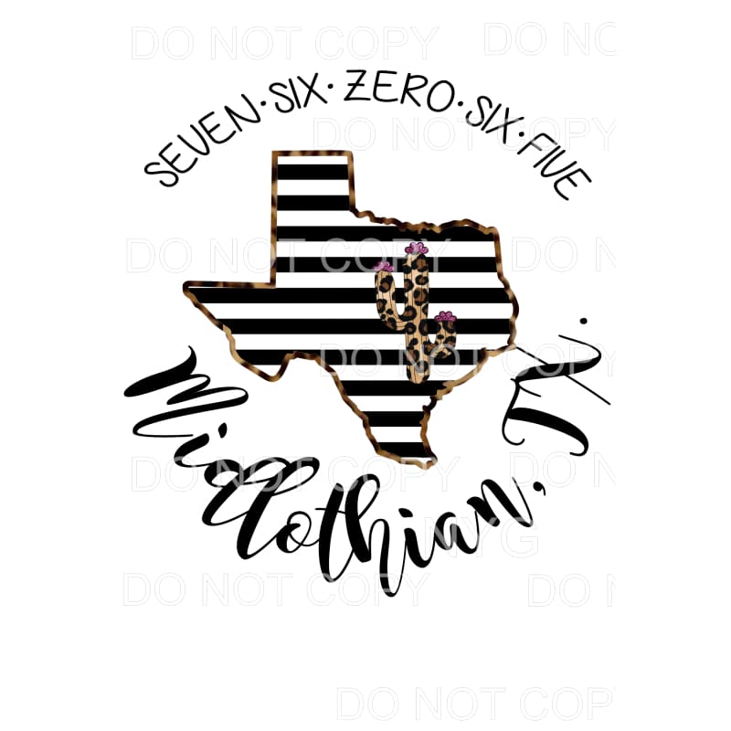 martodesigns CUSTOM ZIP CODE Midlothian TEXAS 76065