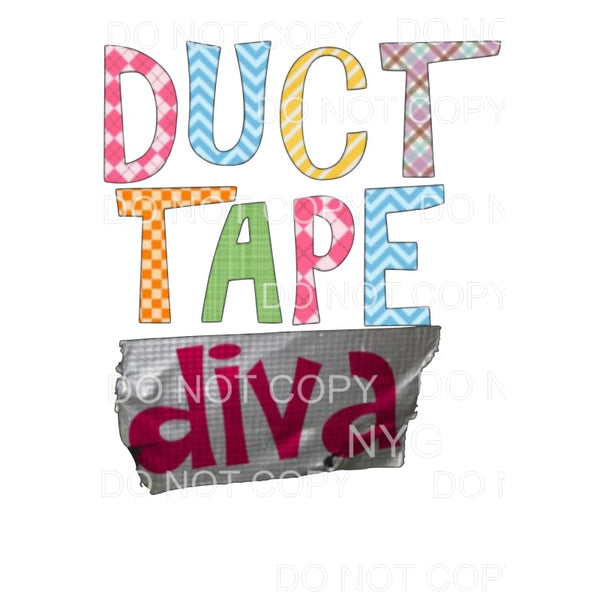 Duct Tape Diva Sublimation transfers - Heat Transfer
