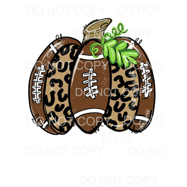 Football Leopard Pumpkin #753 Sublimation transfers - Heat 