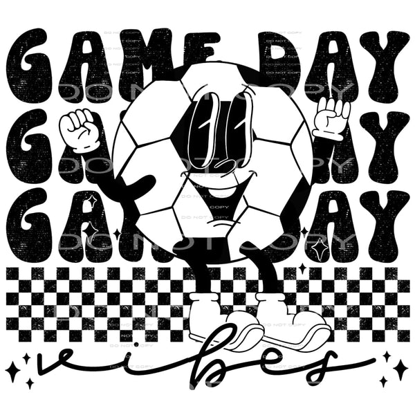 gameday vibes soccer #7809 Sublimation transfers - Heat 
