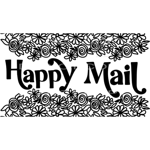 Happy Mail Floral #2435 Sublimation transfers - Heat 