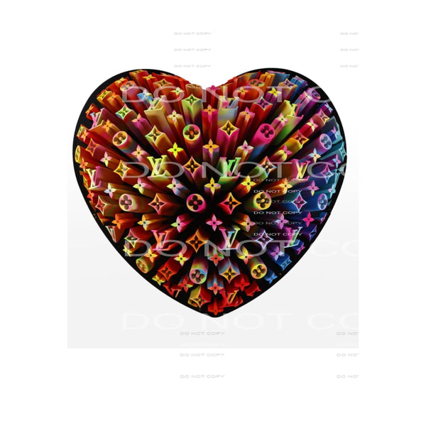 heart # 2362 Sublimation transfers - Heat Transfer Graphic