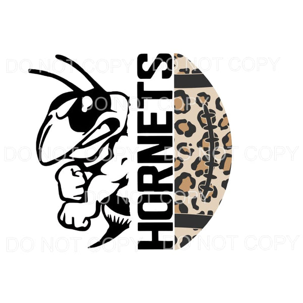 Hornets Football Leopard #237 Sublimation transfers - Heat 