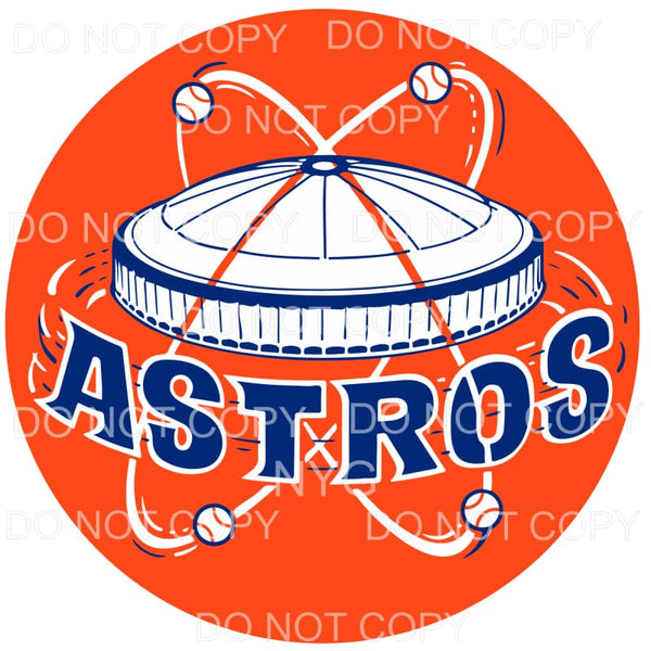 Houston Astros # 3025 Sublimation transfers - Heat Transfer