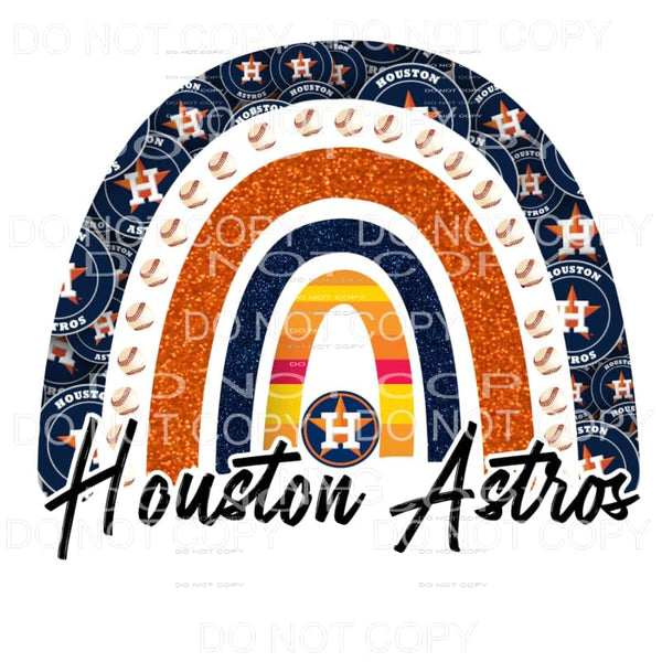 Houston Astros Rainbow # 712 Sublimation transfers - Heat 