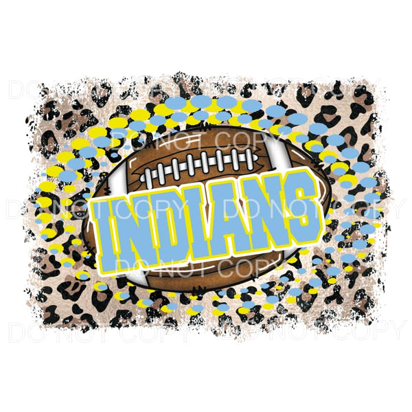 INDIANS football # 540 Sublimation transfers - Heat Transfer