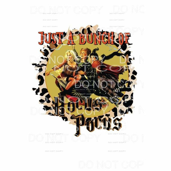 Just A Bunch Of Hocus Pocus Sanderson Sisters Leopard Circle