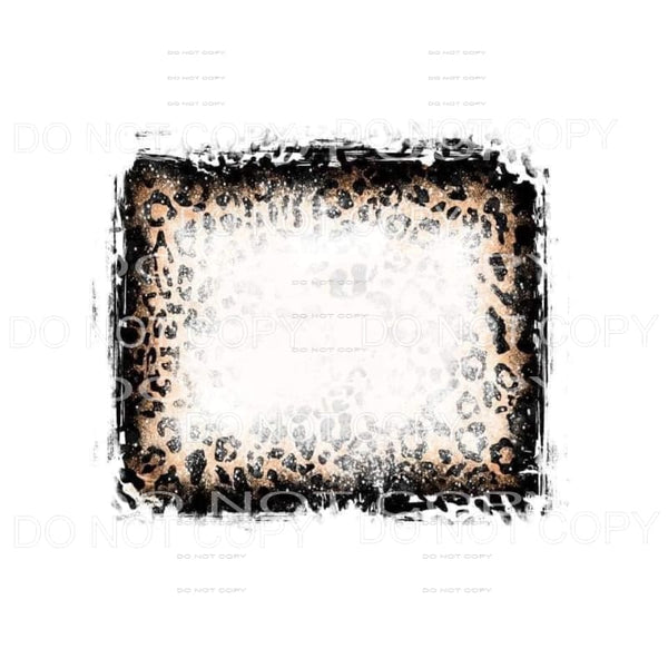 Leopard Black White Splatter Sheet #1941 Sublimation 