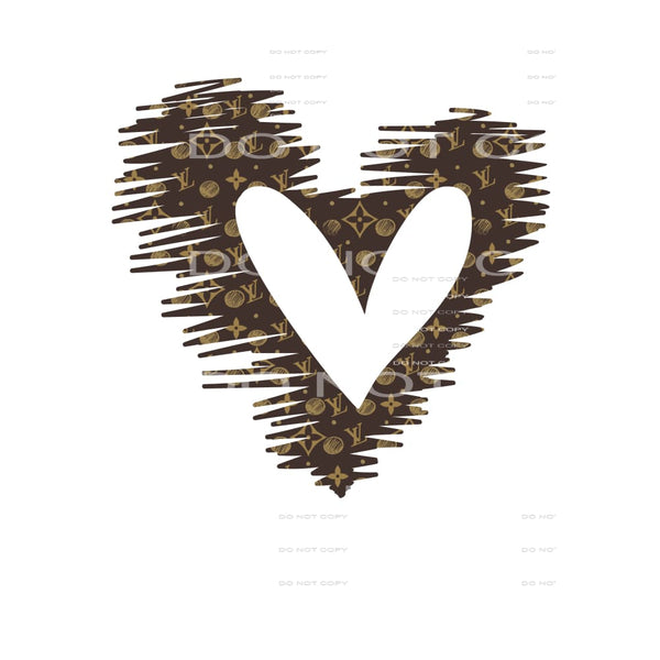 LV heart # 130 Sublimation transfers - Heat Transfer Graphic