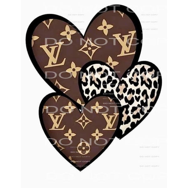 LV heart # 132 Sublimation transfers - Heat Transfer Graphic