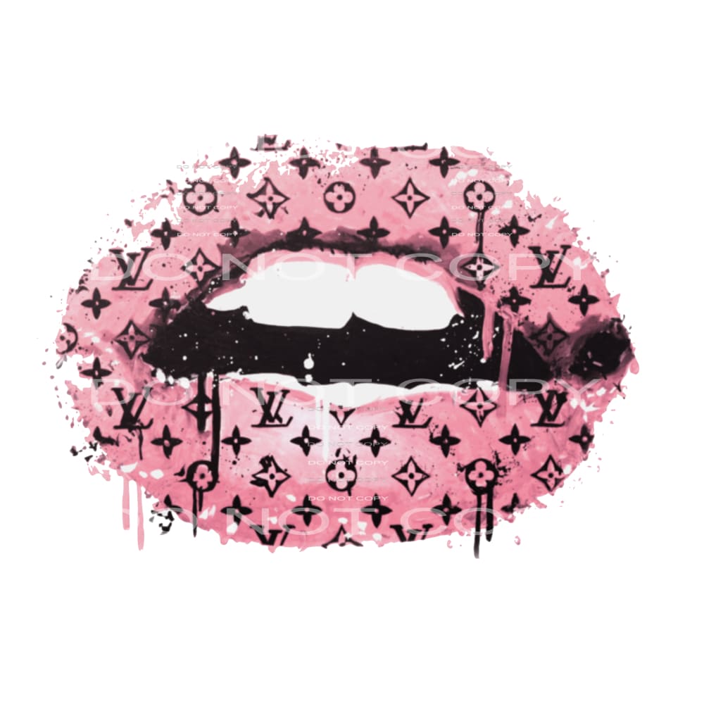 Elevate your tops with our LV Lip Ready to press heat transfers