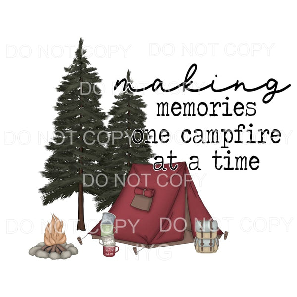 Making Memories One Campfire At A Time Tent Cups Backpack 