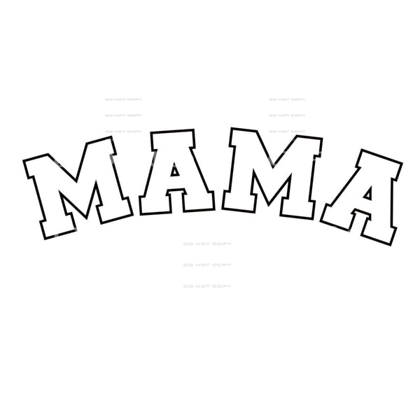 Mama Outline Sublimation transfers - Heat Transfer Graphic