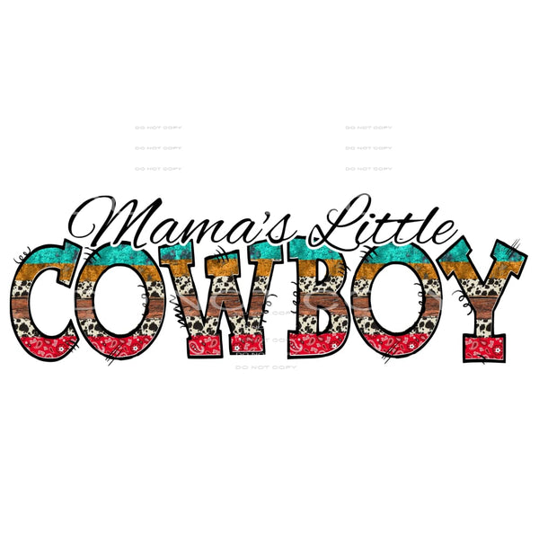 mamas little cowboy western # 10073 Sublimation transfers - 