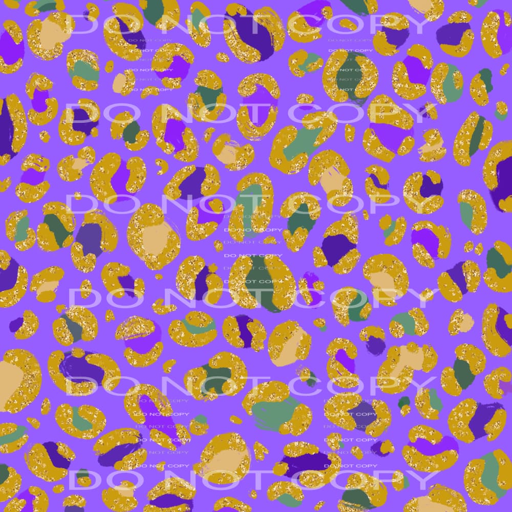 martodesigns - Mardi Gras Leopard Purple Background Sheet, image size:1000x1000