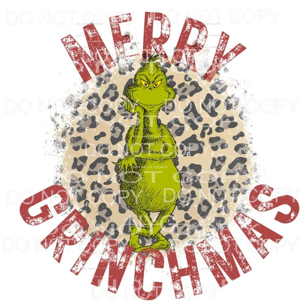 Merry Grinchmas GRINCH # 9307 Sublimation transfers - Heat 