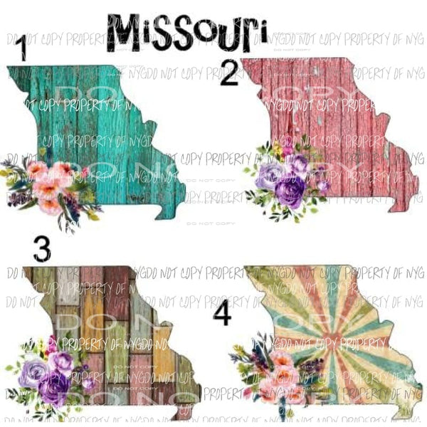 Missouri 4 to choose from sublimation transfers Heat Transfer