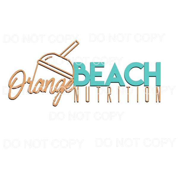 Orange Beach Nutrition # 322 Sublimation transfers - Heat 