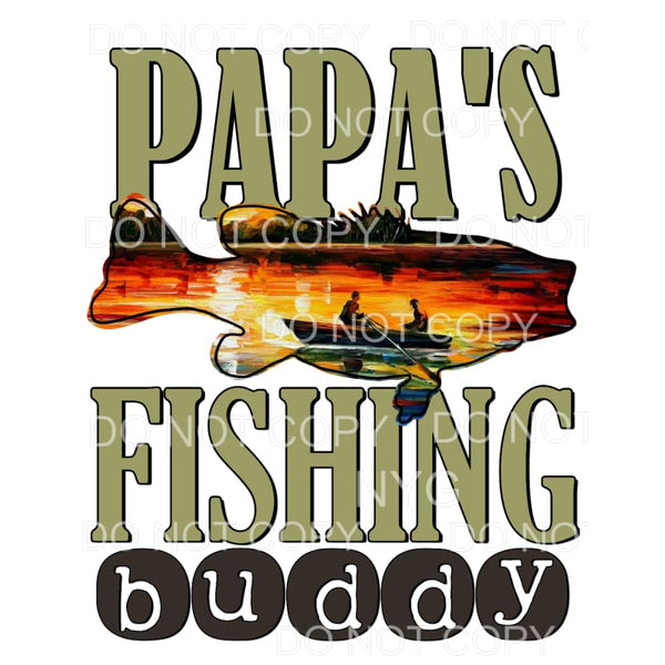 Papa’s Fishing Buddy #2 Sublimation transfers - Heat 