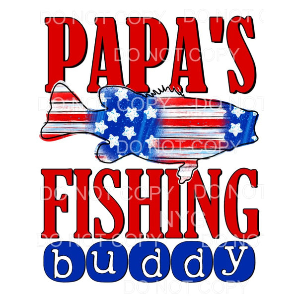 Papa’s Fishing Buddy #3 Sublimation transfers - Heat 