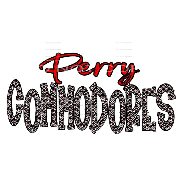 Perry Commodores # 612 Sublimation transfers - Heat Transfer