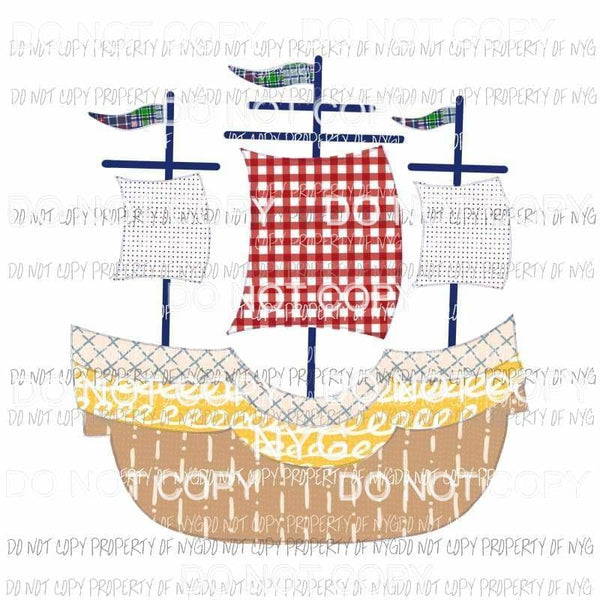 Pirate Ship multiple patterns flags Sublimation transfers Heat Transfer