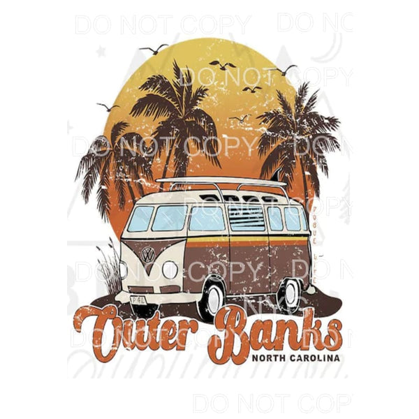 Pogue Life Outer Banks NC Volkswagon Bus Surfboard Palm 
