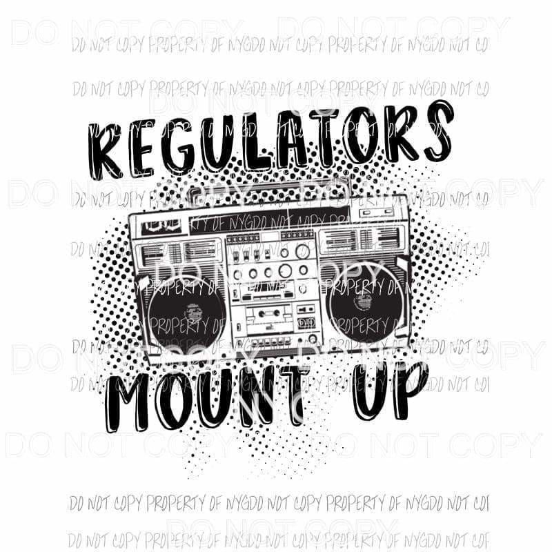 martodesigns Regulators Mount Up music boombox Sublimation