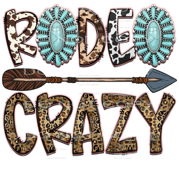 Rodeo Crazy # 9961 Sublimation transfers - Heat Transfer