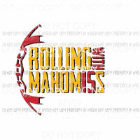 Rolling with Mahomes chiefs 15 mahomies Sublimation transfers Heat Transfer
