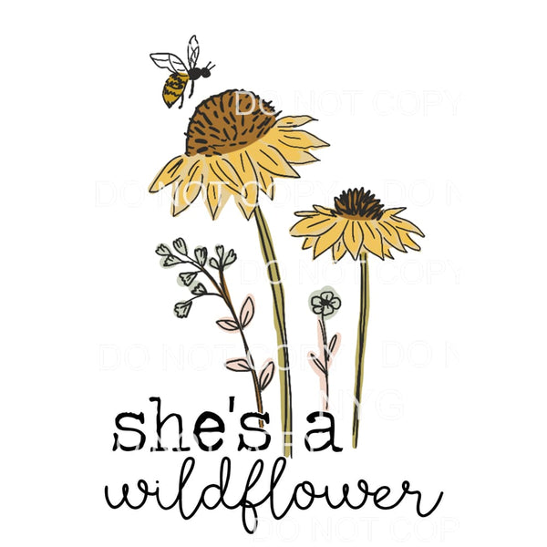 Shes A Wildflower Sublimation transfers - Heat Transfer