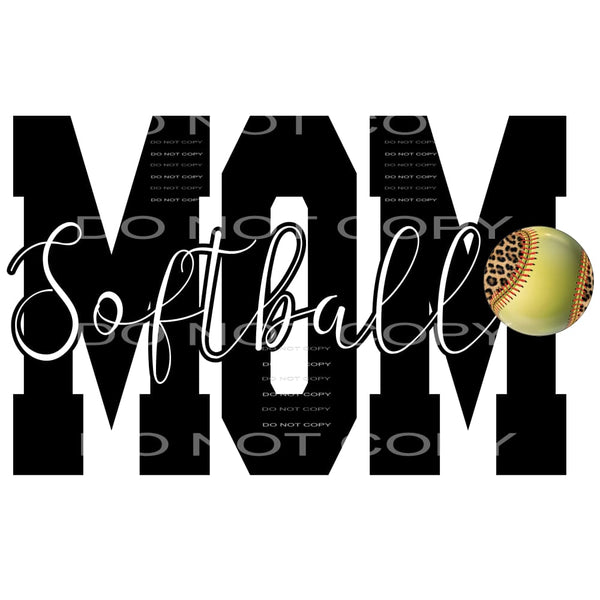 softball mom # 9969 Sublimation transfers - Heat Transfer
