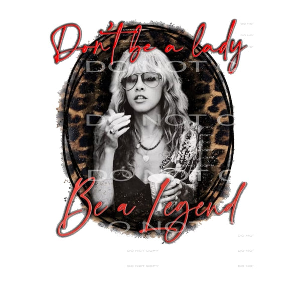 Stevie Nicks Dont be a Lady # 8005 Sublimation transfers -