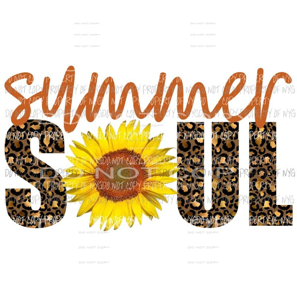 summer soul sublimation transfer Heat Transfer
