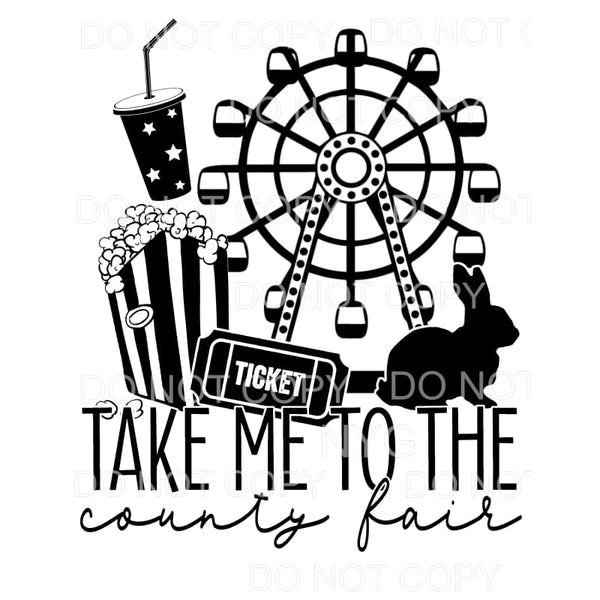 Take Me To The County Fair Ferris Wheel Popcorn Rabbit 