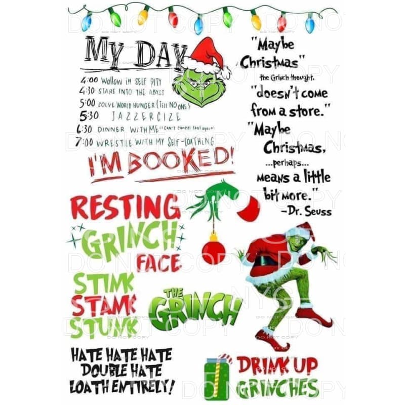 martodesigns - The Grinch Quotes Sayings Christmas Lights